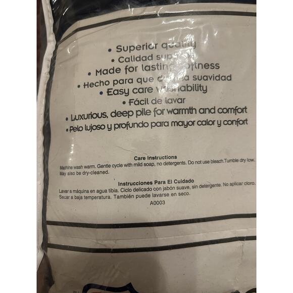 Vtg 1994 Dallas Cowboys Plush Throw Fleece Blanket Team NFL 60”X50” Blue NOS NWT - Picture 7 of 14